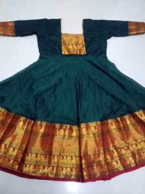 Green Narayanapet Long Frock