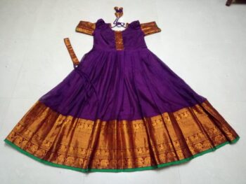 Purple Narayanapet LongFrock