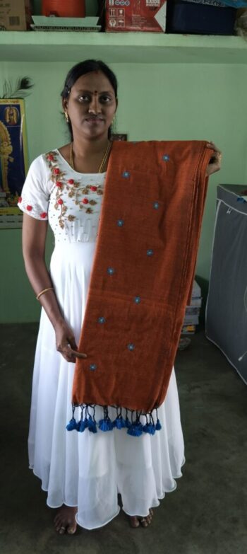 Cotton Saree with Embroidery