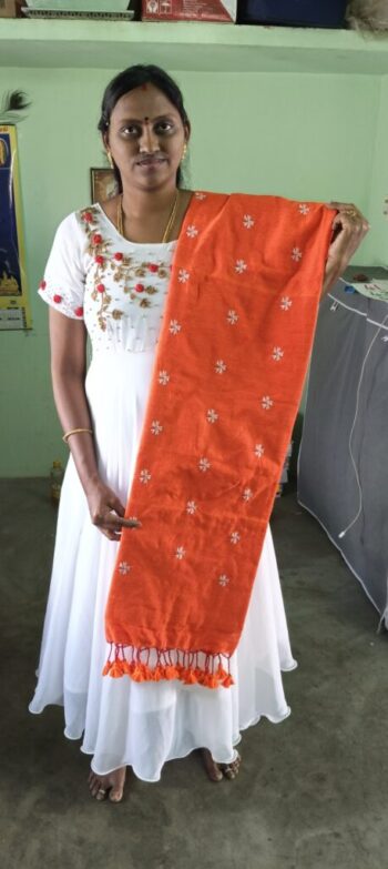 Cotton Saree with Embroidery