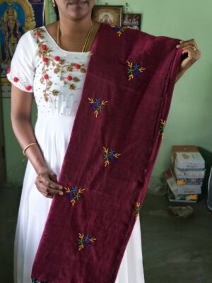 Cotton Saree with Embroidery