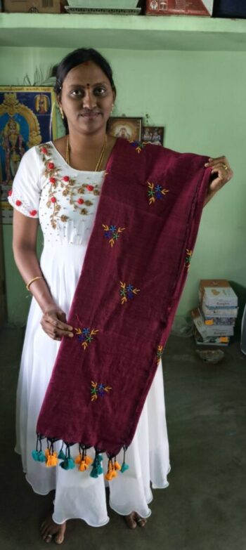 Cotton Saree with Embroidery