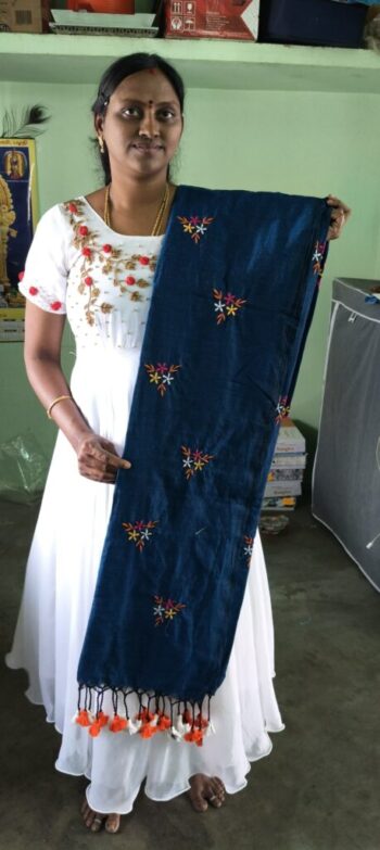 Cotton Saree with Embroidery
